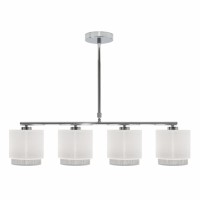 Distribuidor - Lâmpadas Diversas | Lâmpadas Modernas | LAMPARA KENYA 4XE14 BLANCA/GRIS REGX77X14 CM Ref: 111054001
